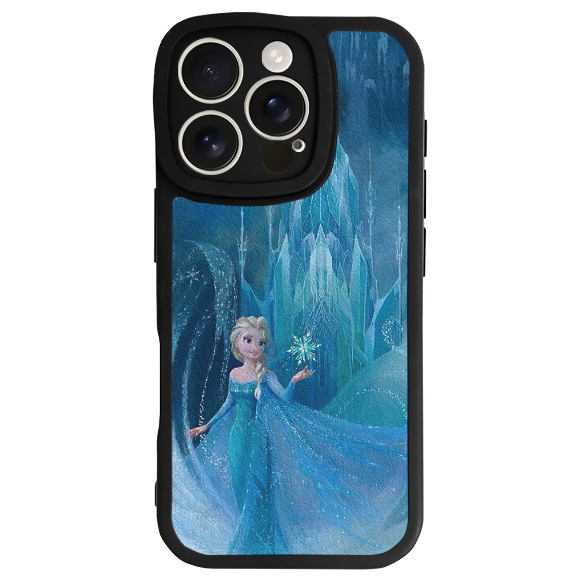 （画像用） アナと雪の女王 アンナ エルサ Frozen Anna Elsa 【iPhone 16シリーズ対応】シリコンスマホケース（レザー調） 材質：シリコン